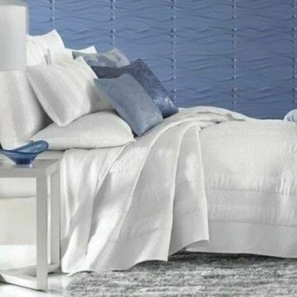 PAIR International Concepts INC Primrose Quilted Standard Pillow Shams White NEW - Picture 6 of 6